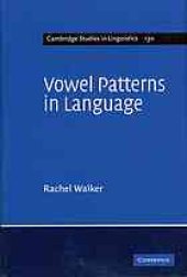 book Vowel patterns in language