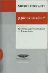 book ¿Qué es un autor?