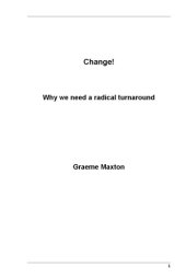 book Change! Why we need a radical turnaround