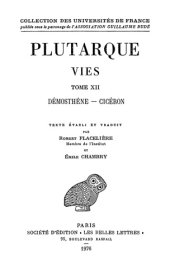 book Plutarque: Vies, Tome XII: Démosthène - Cicéron