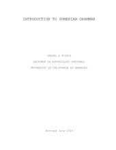 book Introduction to Sumerian grammar