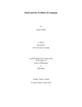 book Hegel and the Problem of Language