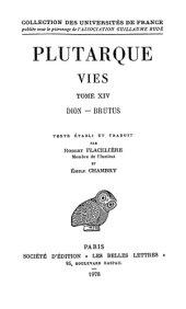 book Plutarque: Vies. Tome XIV: Dion - Brutus