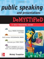 book Public Speaking and Presentations Demystified