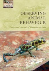 book Observing Animal Behaviour: Design and Analysis of Quantitive Controls