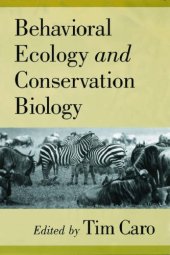 book Behavioral Ecology and Conservation Biology