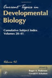 book Cumulative Subject Index Volumes 20–41