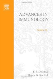 book Advances in Immunology, Vol. 16