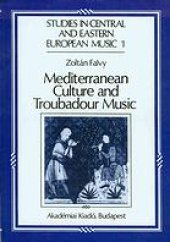 book Mediterranean culture and troubadour music