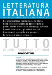 book Letteratura italiana : schemi riassuntivi, quadri di approfondimento