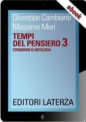 book Tempi del pensiero. Espansioni di antologia