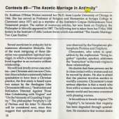 book [Article] The Ascetic Marriage in Antiquity. In: Bulletin of the Institute for Antiquity and Christianity 15, issue 3 (1988) 10-13