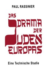 book Das Drama Der Juden Europas: Eine Technische Studie