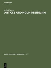 book Article and Noun in English