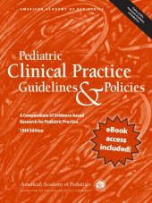 book Pediatric Clinical Practice Guidelines & Policies