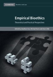 book Empirical Bioethics: Theoretical and Practical Perspectives