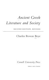 book Ancient Greek Literature And Society