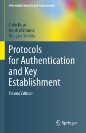 book Protocols For Authentication And Key Establishment