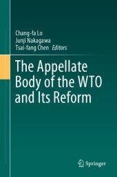 book The Appellate Body Of The WTO And Its Reform