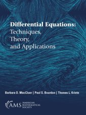 book Differential equations : techniques, theory, and applications