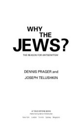 book Why the Jews?: The Reason for Antisemitism