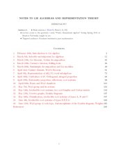 book Notes to Lie Algebras and Representation Theory