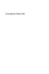 book Promoting the Planck Club: How defiant youth, irreverent researchers and liberated universities can foster prosperity indefinitely