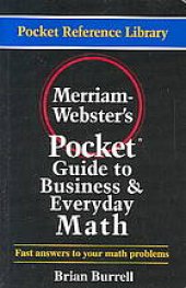 book Merriam-Webster’s pocket guide to business and everyday math