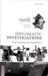 book Diplomatic Investigations: Essays On The Theory Of International Politics