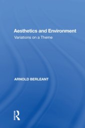 book Aesthetics and Environment: Variations on a Theme