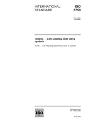 book ISO 3758:2012 Textiles - Care labelling code using symbols (ISO 3758:2012) (Eng)