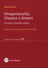 book Omogenitorialità, filiazioni e dintorni. Un’analisi critica delle ricerche