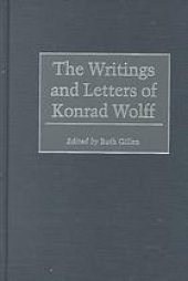 book The writings and letters of Konrad Wolff