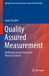 book Quality Assured Measurement: Unification Across Social And Physical Sciences