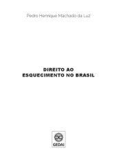 book Direito ao esquecimento no Brasil