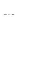 book Forms of lyric; selected papers from the English Institute.