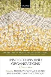 book Institutions And Organizations: A Process View