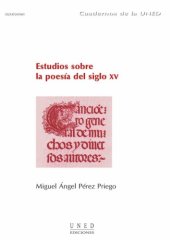 book Estudios sobre la poesía del siglo XV