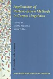 book Applications of pattern-driven methods in corpus linguistics