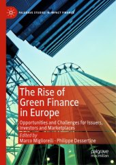 book The Rise Of Green Finance In Europe: Opportunities And Challenges For Issuers, Investors And Marketplaces