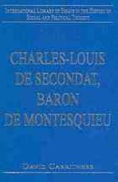 book Charles-Louis de Secondat, Baron de Montesquieu