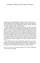 book Aristotle’s Theory of the Unity of Science