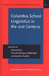 book Columbia School linguistics in the 21st century