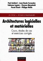 book Architectures Logicielles Et Mat Rielles