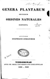 book Genera plantarum secundum ordines naturales