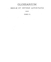 book Gloaasrium mediae et infimae latinitatis. Domino du Cange. OPQ