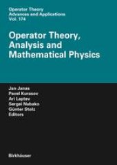 book Operator Theory, Analysis and Mathematical Physics