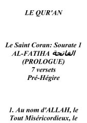 book Le Coran En Francais Et Arabe