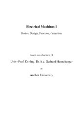 book Electrical Machines I. Basics, Design, Function, Operation