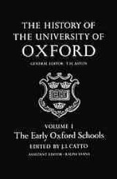 book The History of the University of Oxford